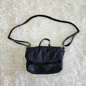 Kanana Project Women's Blue Nylon‎ Flap Over Crossbody Purse Bag Casual Medium
